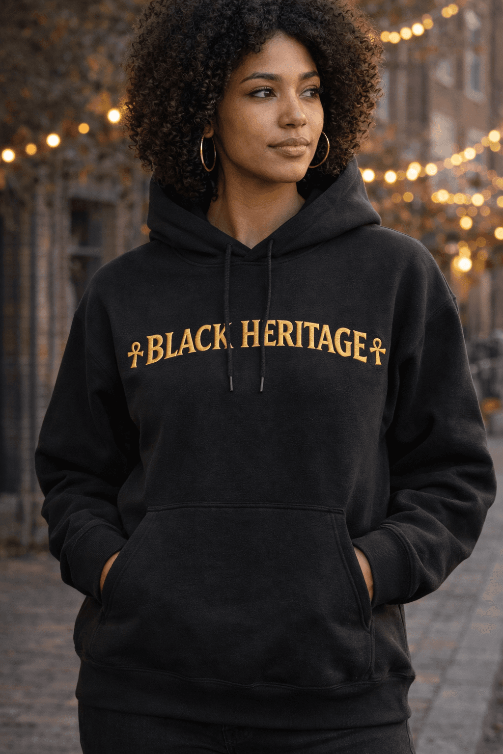 Black Heritage Ankh Hoodie